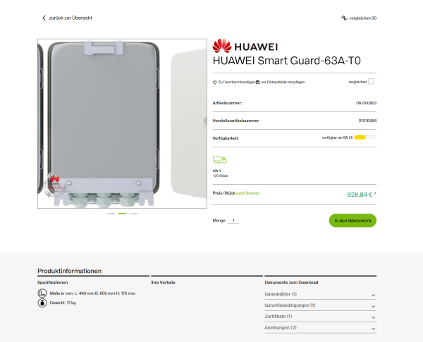 Chargeur intelligent Huawei 22 kW