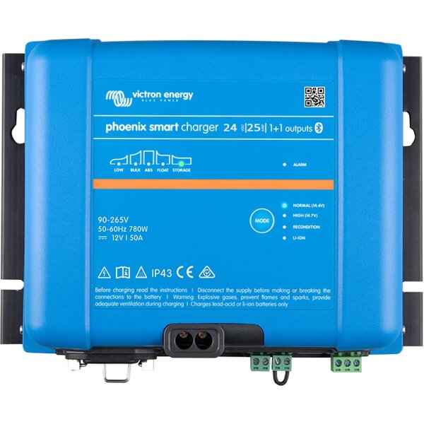 Chargeur intelligent IP43 24/25 (1+1) 120-240 V