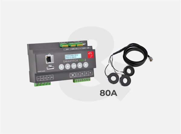 SMARTFOX Pro 2 Gestionnaire dénergie avec transformateur de courant 80 A